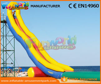 0.55 MM PVC Tarpaulin Crazy Long Water Slide City Giant Inflatable Water Slide