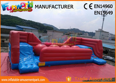 Commercial 0.55 MM PVC Tarpaulin Inflatable Obstacle Course With Slide