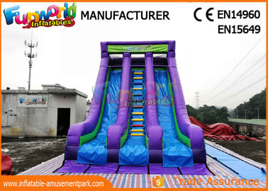 Vertical Rish Commercial Inflatable Dry Slide For Outdoor Activity Waterproof