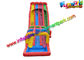 Colorful 3 Lanes Outdoor Inflatable Wet Slides / Big Water Slide for Kids With 18' H Platform