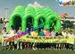 Fire Retardant PVC Inflatables Obstacle Course 5K Climbing Jumping Castle