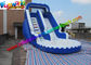 Kids inflatable water slide , Blue Inflatable Wet Slide Combo Game