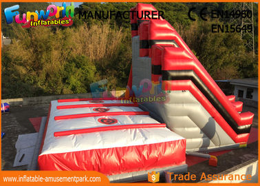 10.6m High Stunt Big Air Bag Jump , Inflatable Freefall Stunt Jump With Jump Cushion