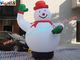 Snowman Inflatable Christmas Decorations Pvc 8kg For Advertising