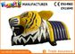 Giant Inflatable Tiger Mascot Inflatable Football Helmet Tunnel For Events
