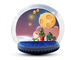Party Events Inflatable Christmas Decorations Air Snow Globe For Advertising