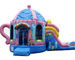 Teapot Inflatable Combo Bounce Slide Custom Made Blow Up Attractions Structures