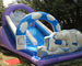 Polar Bear Inflatable Bouncy Castle With Slide Fully Digital Printing